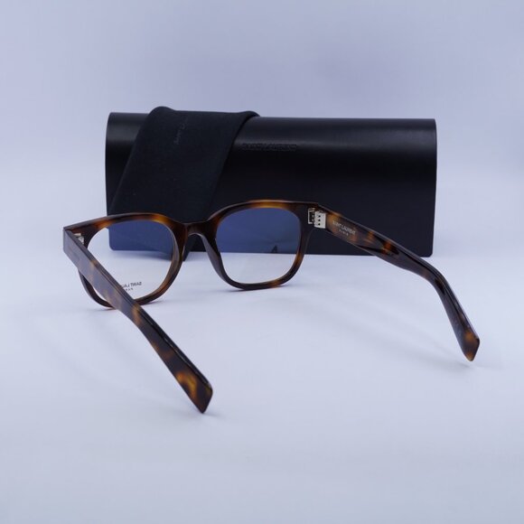 Saint Laurent SL722 006 Square Eyeglasses 51mm – Havana - Picture 6 of 11